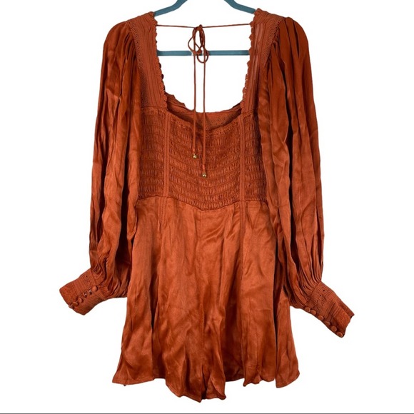 FREE PEOPLE Farrow Romper NWOT sz 6 - Picture 4 of 8